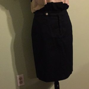 Black pencil skirt